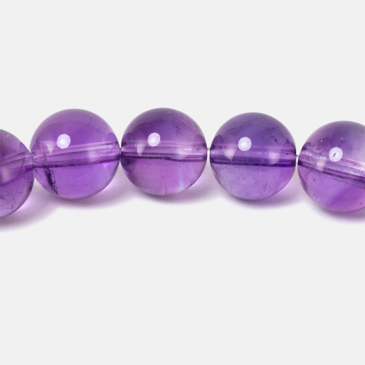 引き立つ高貴な紫【一点もの】アメジスト8mm シンプルブレスレット