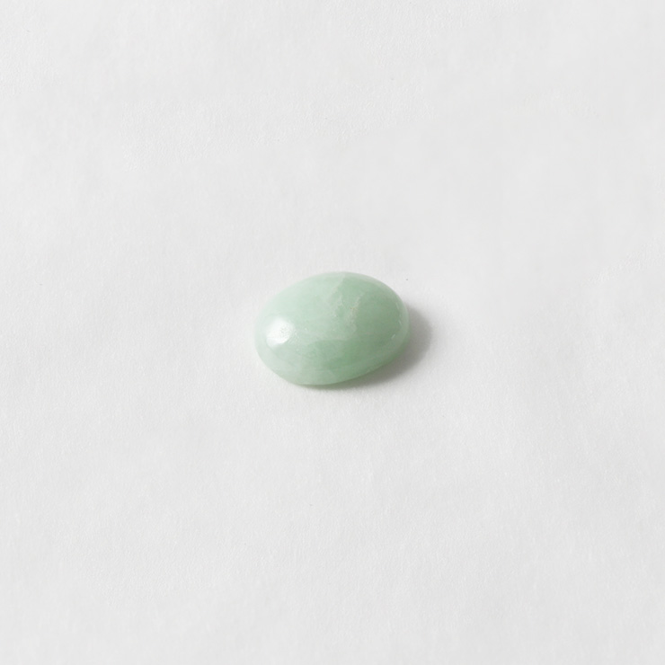 【一点もの】ルース 糸魚川翡翠 白緑 8mm