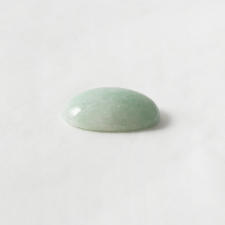 【一点もの】ルース 糸魚川翡翠 白緑 17mm