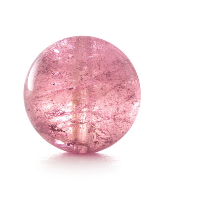 最高品質の透明感【一点もの】トルマリン（ピンク）10mm