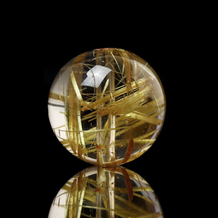 最上級の黄金針【一点もの】タイチンルチルクォーツ 12mm
