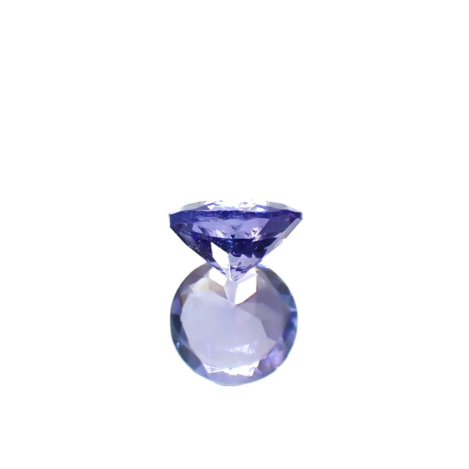 タンザナイト（宝石名タンザナイト）タンザニア産 0.46ct 識別済 5×4.9mm前後