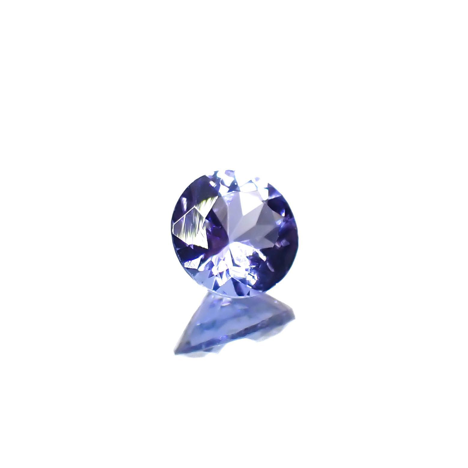 タンザナイト（宝石名タンザナイト）タンザニア産 0.46ct 識別済 5×4.9mm前後