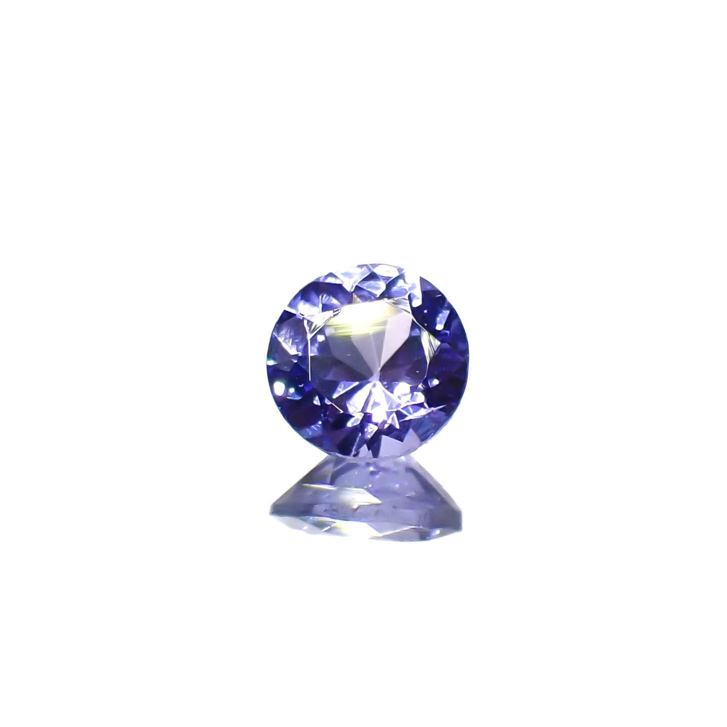 タンザナイト（宝石名タンザナイト）タンザニア産 0.46ct 識別済 5×4.9mm前後