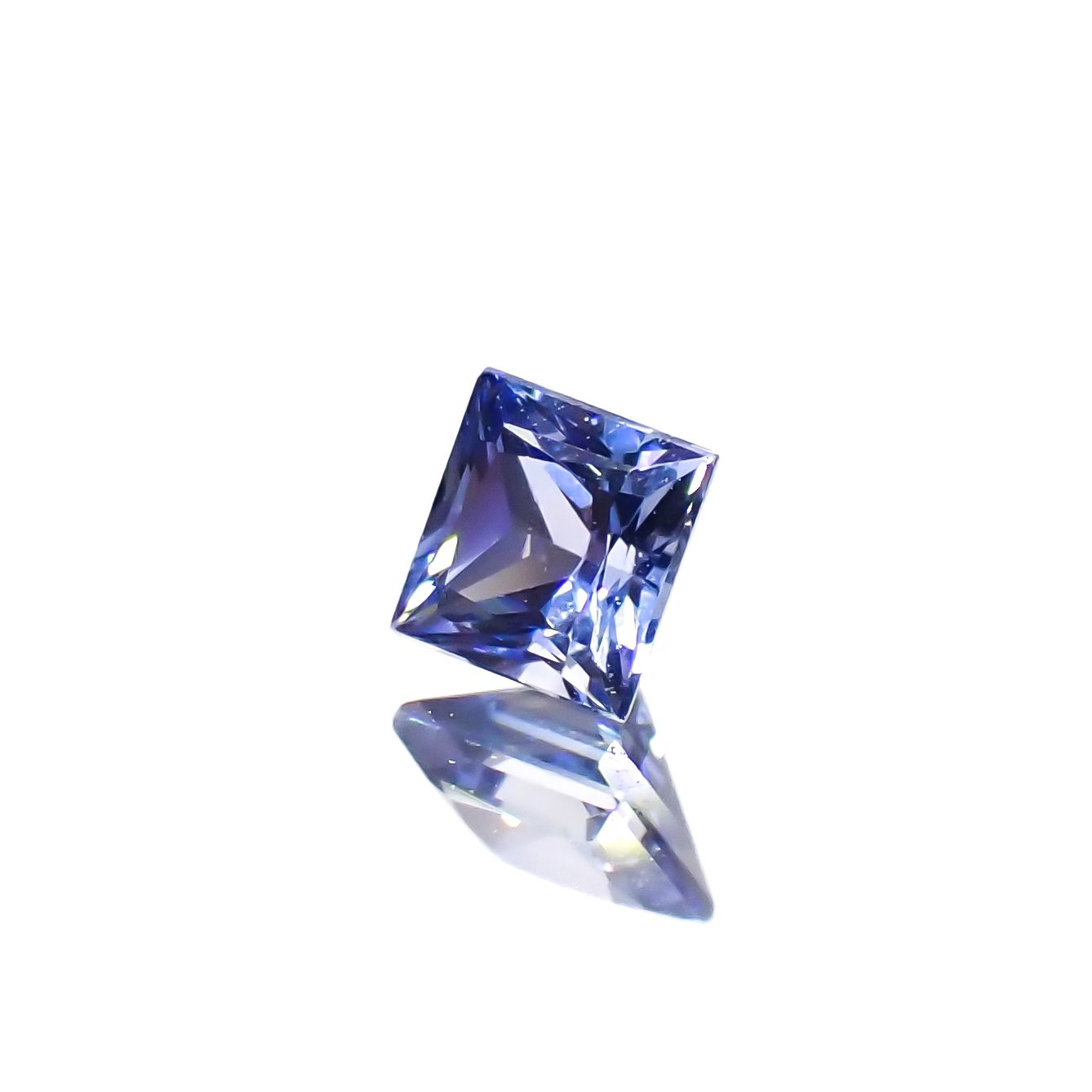 ◇プリンセスカット◇サファイア（宝石名サファイア）スリランカ産 0.23ct 識別済 3.2×3.2mm前後