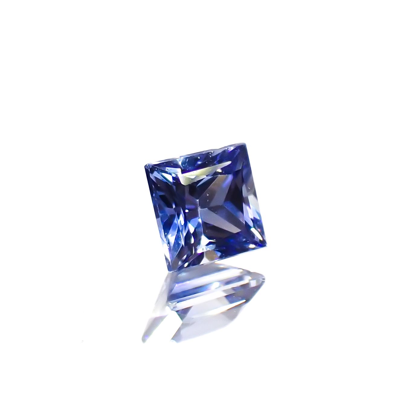 ◇プリンセスカット◇サファイア（宝石名サファイア）スリランカ産 0.23ct 識別済 3.2×3.2mm前後