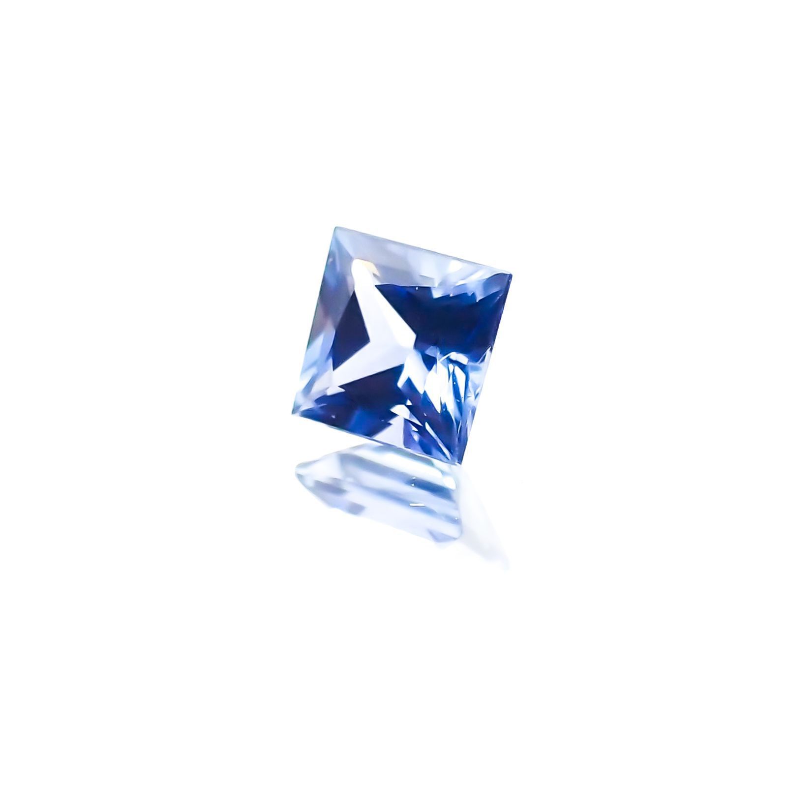 ◇プリンセスカット◇サファイア（宝石名サファイア）スリランカ産 0.21ct 識別済 3.2×3.2mm前後