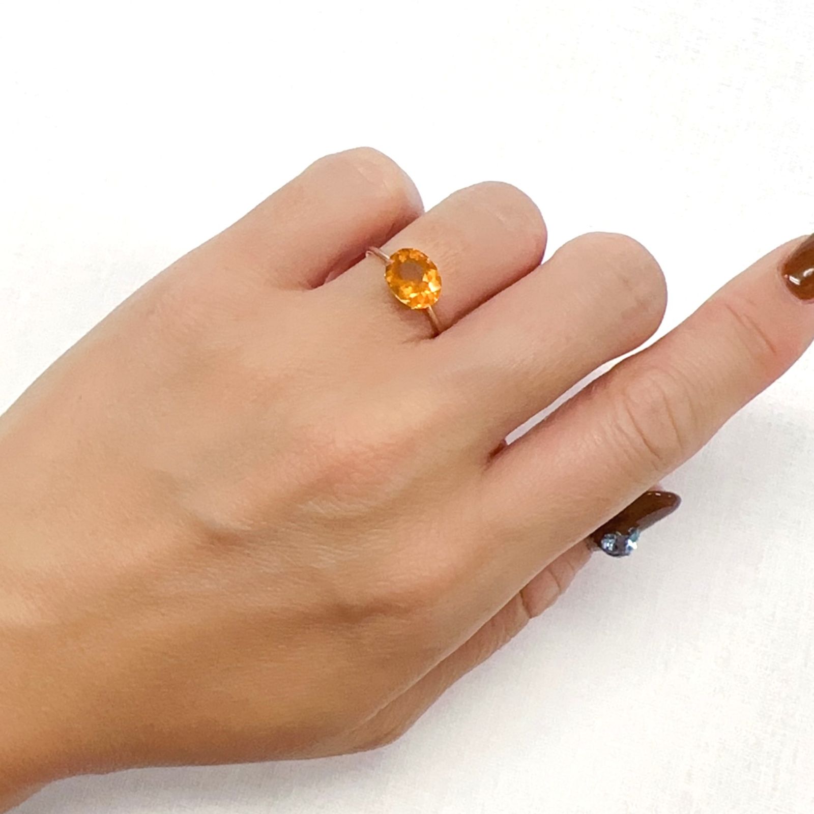 ファイヤーオパール（宝石名ファイヤー・オパール）メキシコ産 1.24ct ...