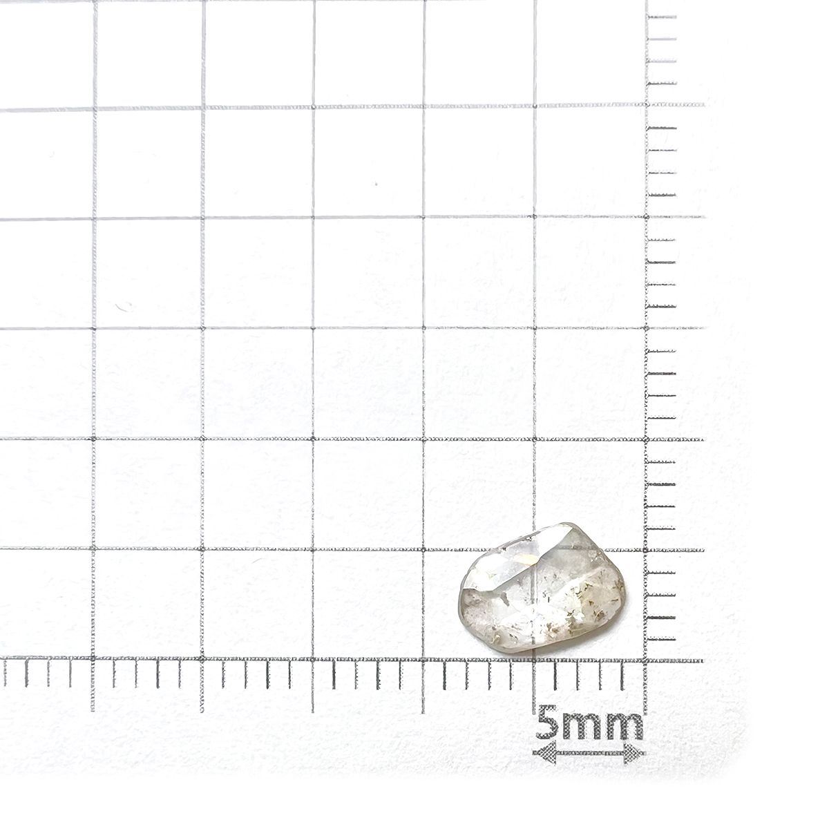 ローズカット　ダイヤモンド（宝石名ダイアモンド） 0.467ct ソ付7.4x5.0mm前後