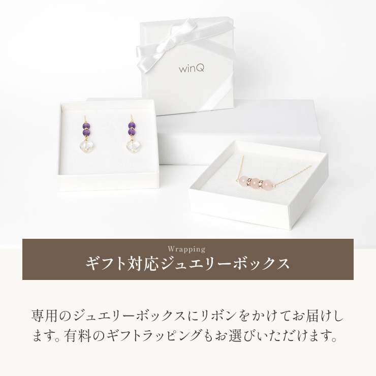 【winQ】虹色カラーフープピアス