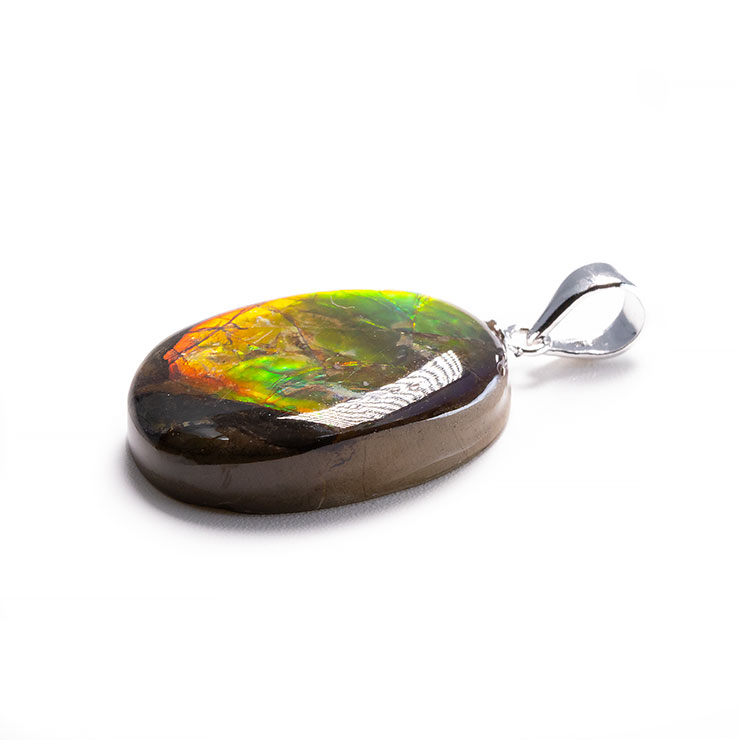 【一点もの】アンモライトフォッシル ペンダントトップ