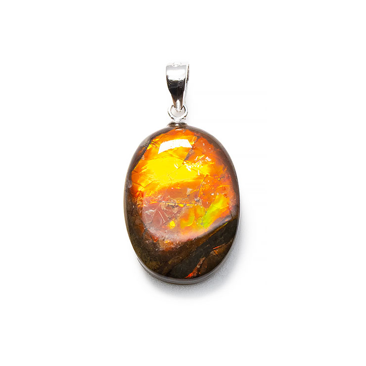 【一点もの】アンモライトフォッシル ペンダントトップ