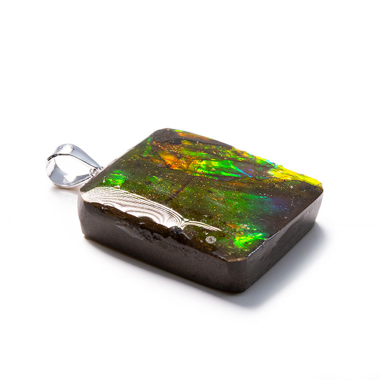 【一点もの】アンモライトフォッシル ペンダントトップ