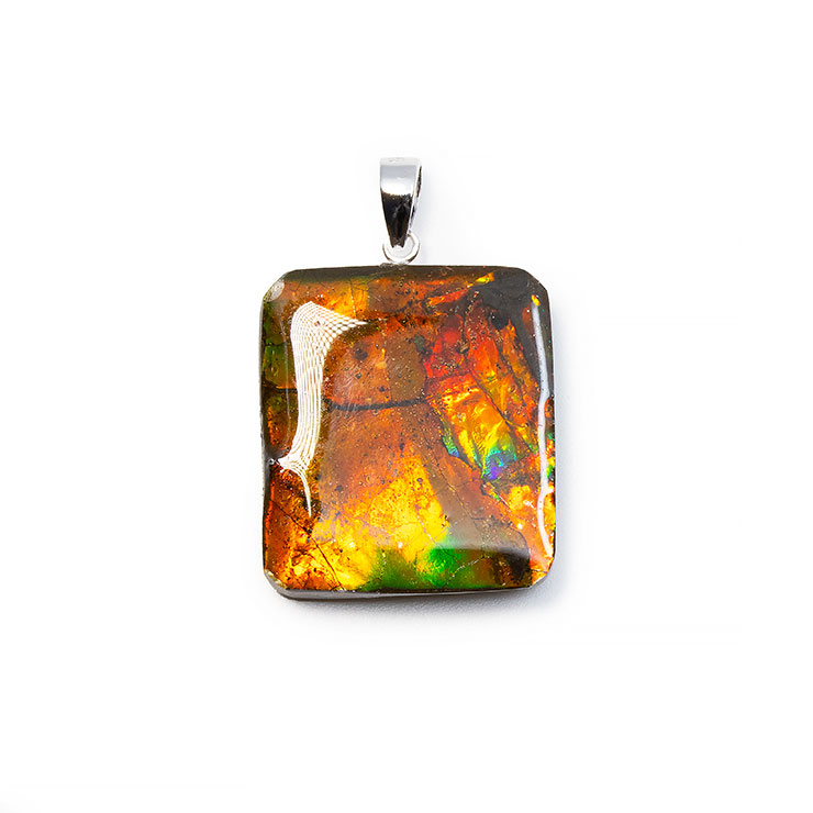 【一点もの】アンモライトフォッシル ペンダントトップ