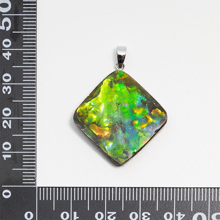 【一点もの】アンモライトフォッシル ペンダントトップ