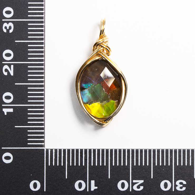 【一点もの】アンモライト モザイクルースペンダントトップ