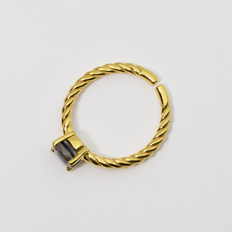 【一点もの】アンモライト リング