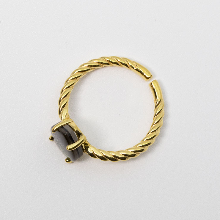 【一点もの】アンモライト リング