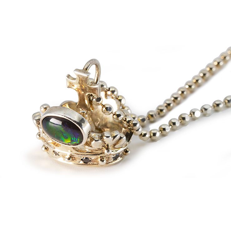 【一点もの】アンモライト シルバーペンダント