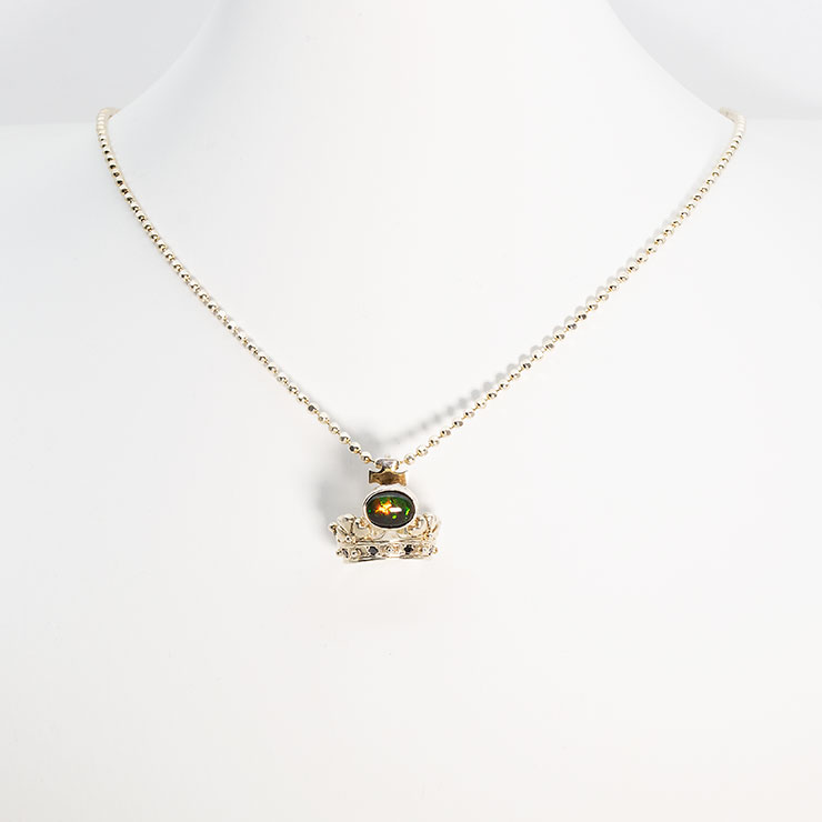 【一点もの】アンモライト シルバーペンダント