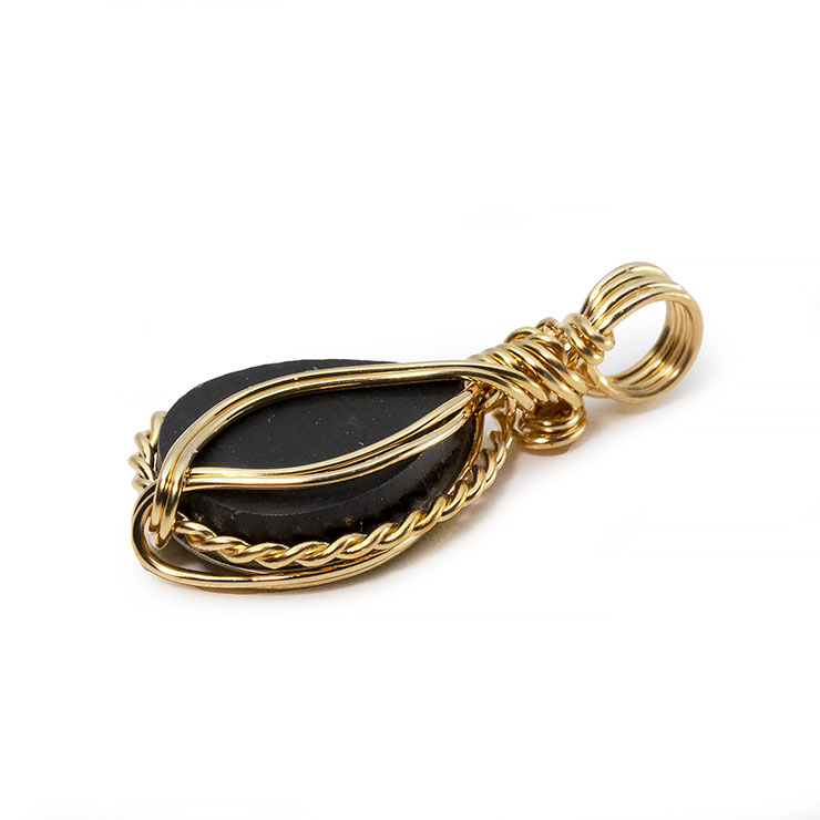 【一点もの】アンモライト ワイヤーラップペンダントトップ