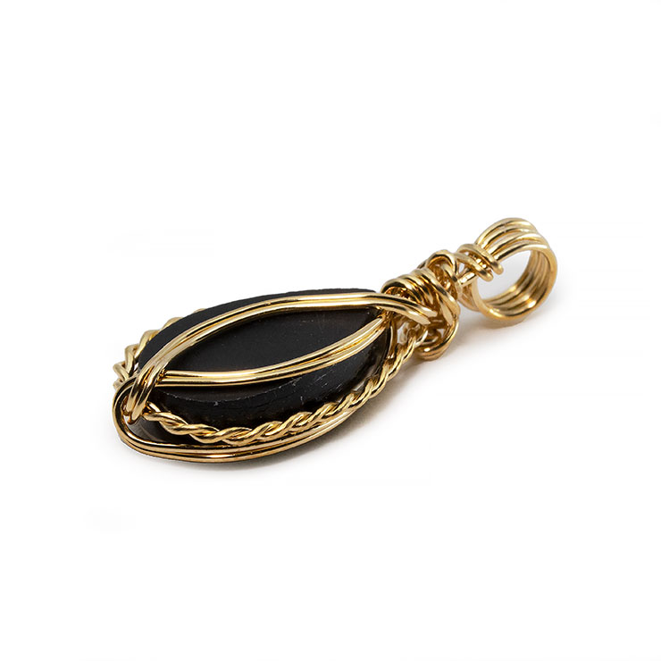 【一点もの】アンモライト ワイヤーラップペンダントトップ