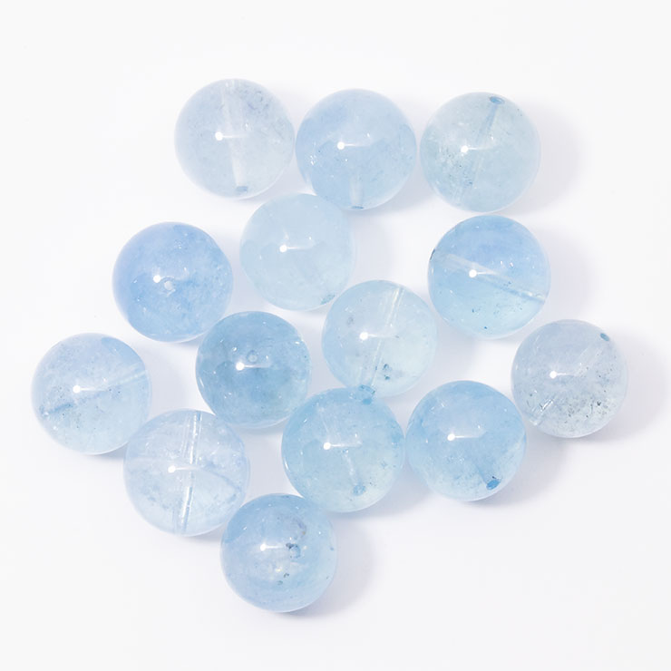 【限定14点】アクアマリン(クリアタイプ) 14mm