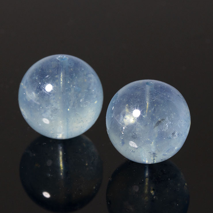 【限定14点】アクアマリン（クリアタイプ） 14mm