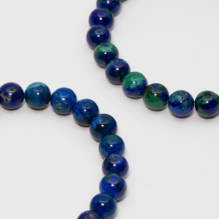 【2点限定】アズロマラカイト8mm シンプルブレスレット