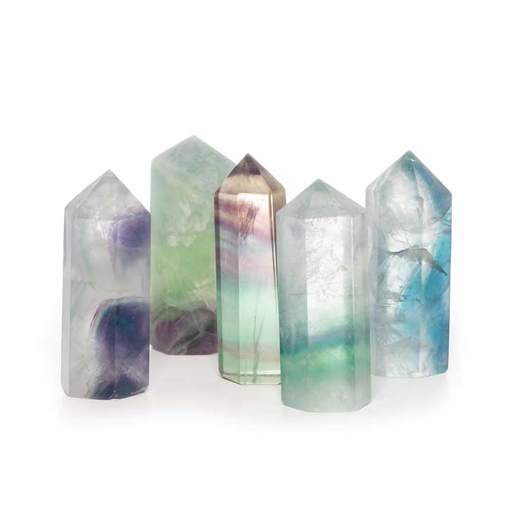 【天然石ポイント】レインボーフローライト(クリア)