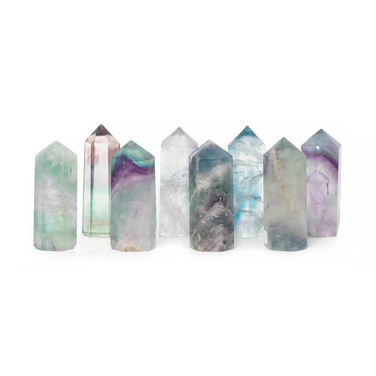 【天然石ポイント】レインボーフローライト(クリア)