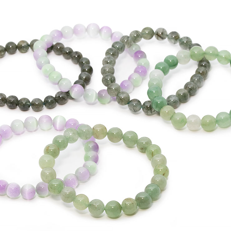 【石の日限定1,400円】石との偶然を楽しむ ～パスクルお楽しみブレスレット～（グリーン）