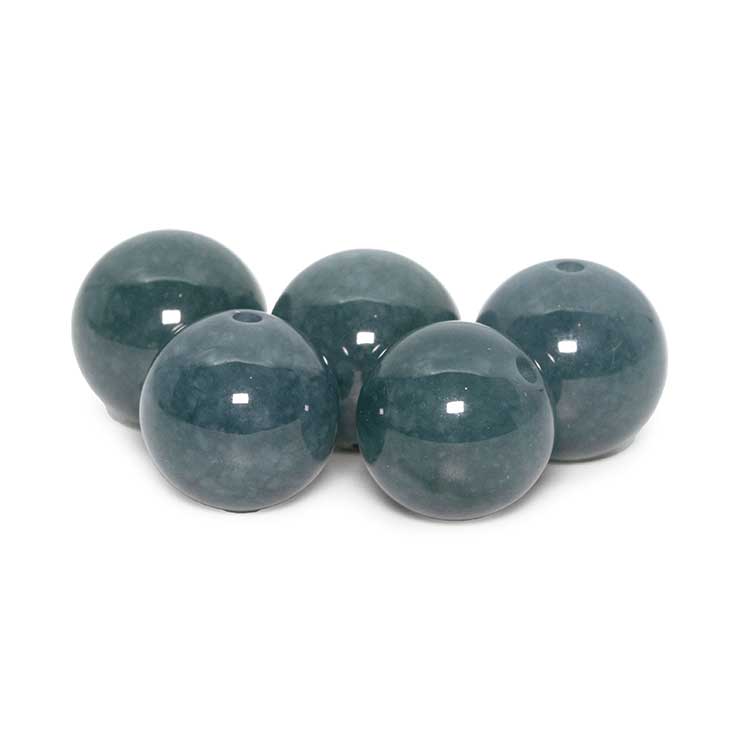 【粒売り/バラ売り】翡翠（ブルーグリーン） 10mm