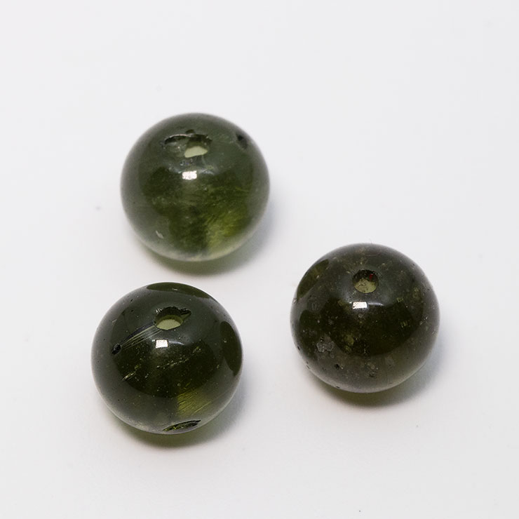 【粒売り/バラ売り】モルダバイト8mm（訳あり）