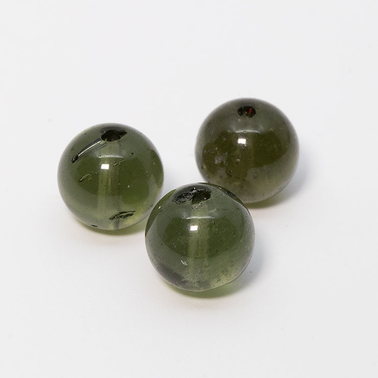 【粒売り/バラ売り】モルダバイト8mm（訳あり）