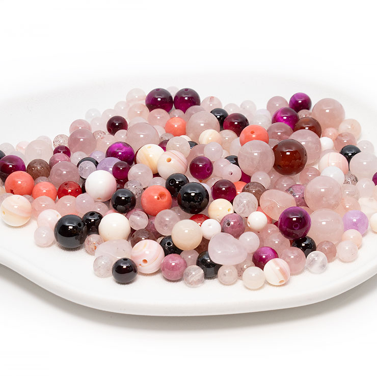 【石の日限定1,400円】運が導くめぐり逢い～石縁セレクション～（レッド＆ピンク）