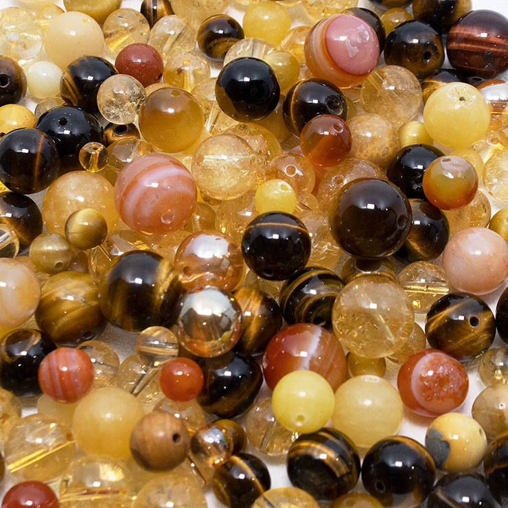 【石の日限定1,400円】運が導くめぐり逢い～石縁セレクション～（イエロー＆オレンジ）