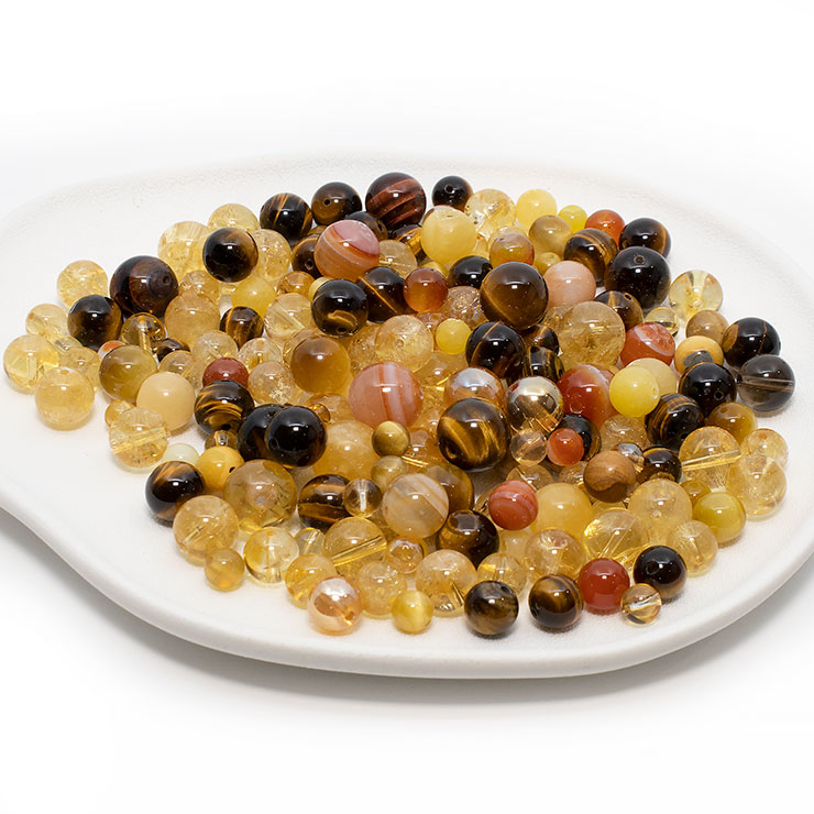 【石の日限定1,400円】運が導くめぐり逢い～石縁セレクション～（イエロー＆オレンジ）