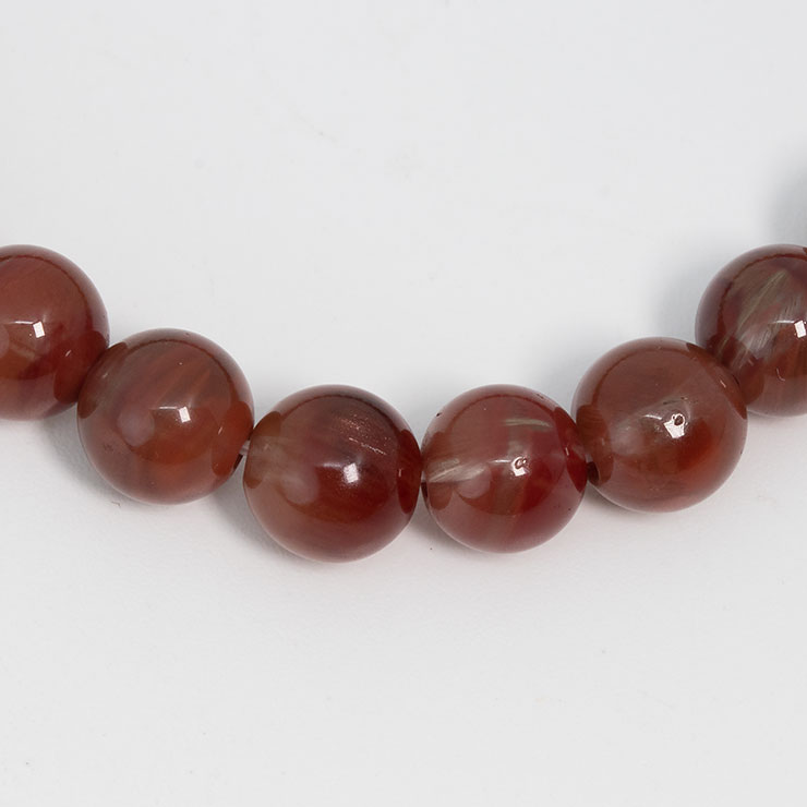 【一点もの】アンデシン7mm シンプルブレスレット【鑑別書付き】