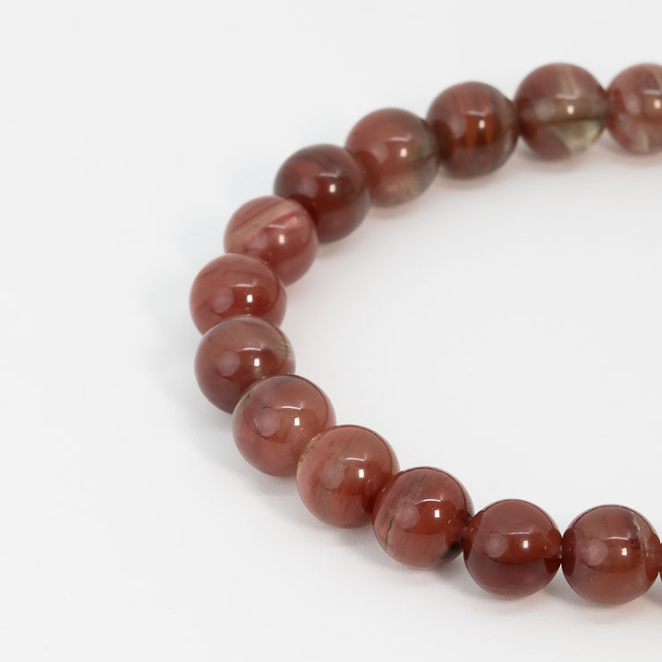 【一点もの】アンデシン7mm シンプルブレスレット【鑑別書付き】