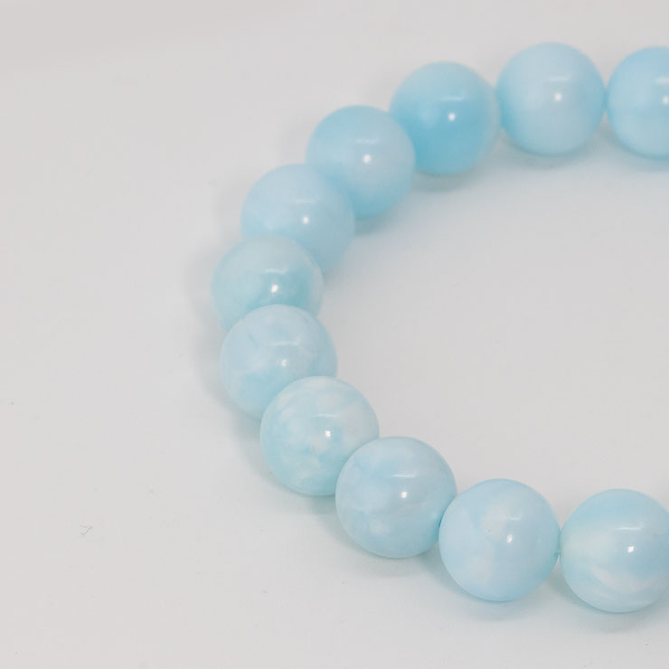 【一点もの】ブルーアラゴナイト10mm シンプルブレスレット