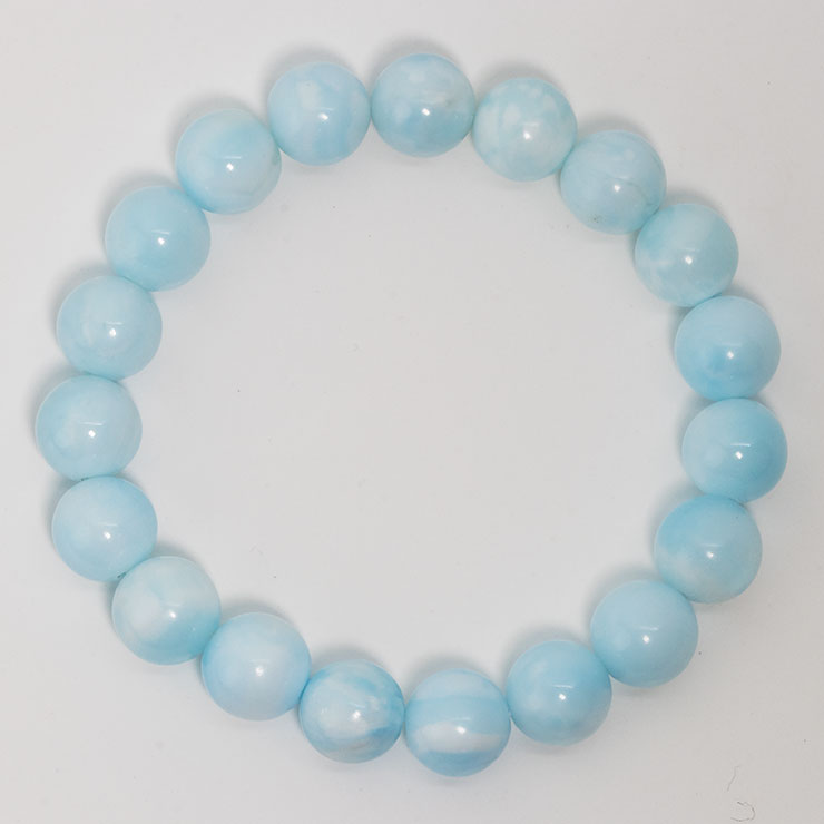 【一点もの】ブルーアラゴナイト10mm シンプルブレスレット