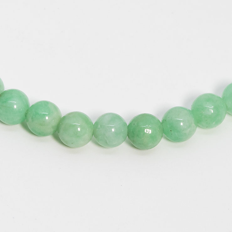 【一点もの】マトリクスグリーンベリル5mm シンプルブレスレット【鑑別書付き】