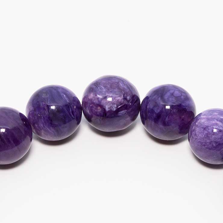 【一点もの】チャロアイト12mm シンプルブレスレット【鑑別書付き】