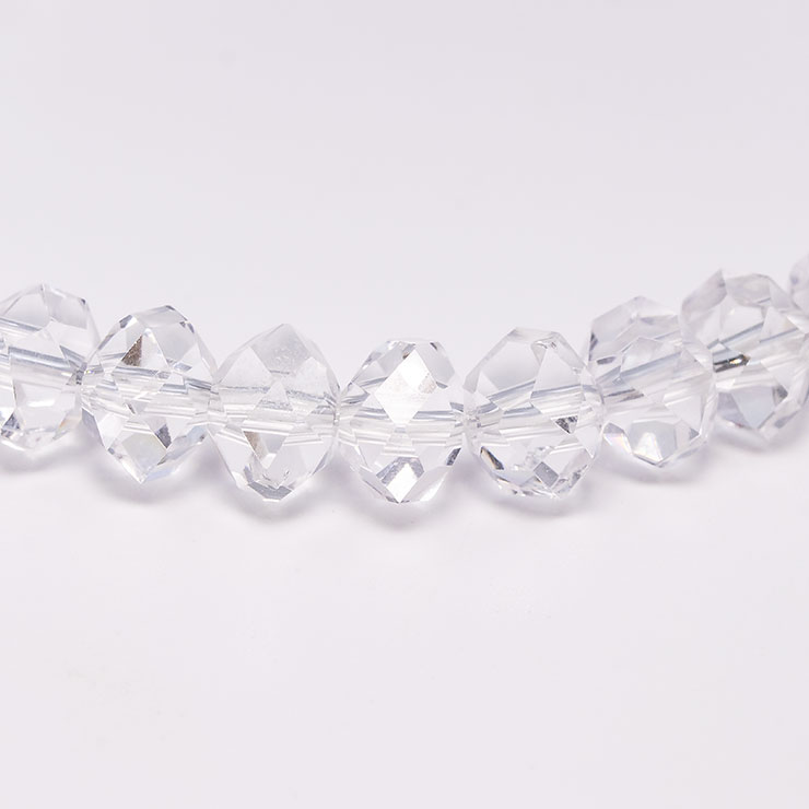 【石の日限定140,000円】【一点もの】山梨水晶SA 連摺り32面カット8mm シンプルブレスレット