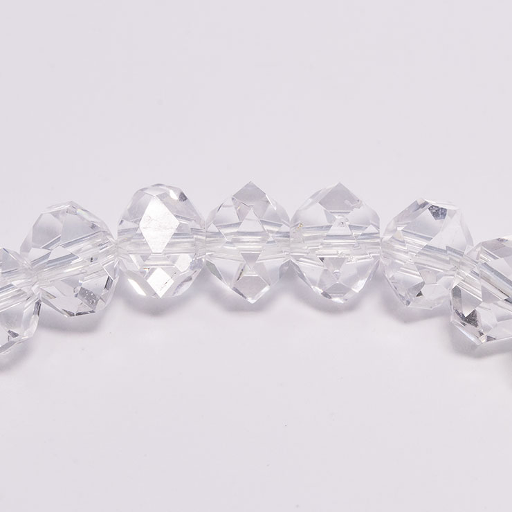 【石の日限定140,000円】【一点もの】山梨水晶SA 連摺り32面カット8mm シンプルブレスレット