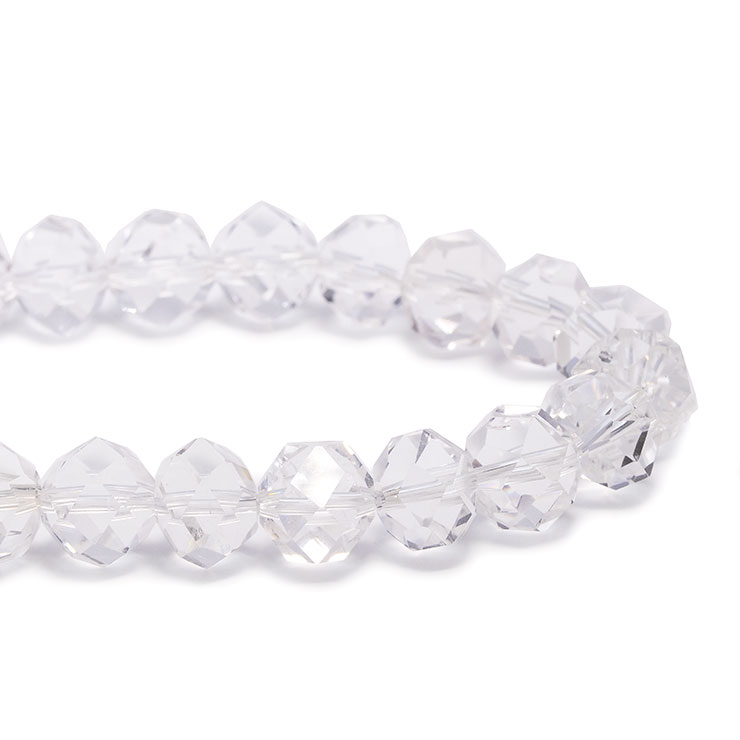 【石の日限定140,000円】【一点もの】山梨水晶SA 連摺り32面カット11mm シンプルブレスレット