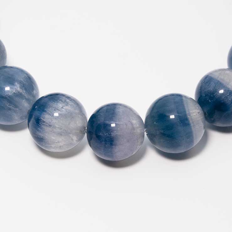 【一点もの】バイカラーフローライト12mm シンプルブレスレット【鑑別書付き】