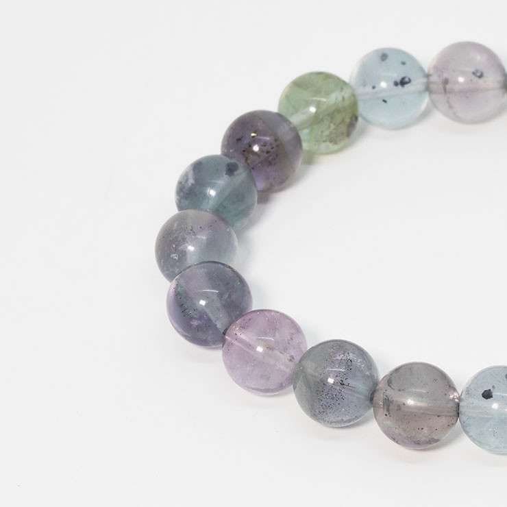 【一点もの】チャルコパイライトインフローライト8mm シンプルブレスレット