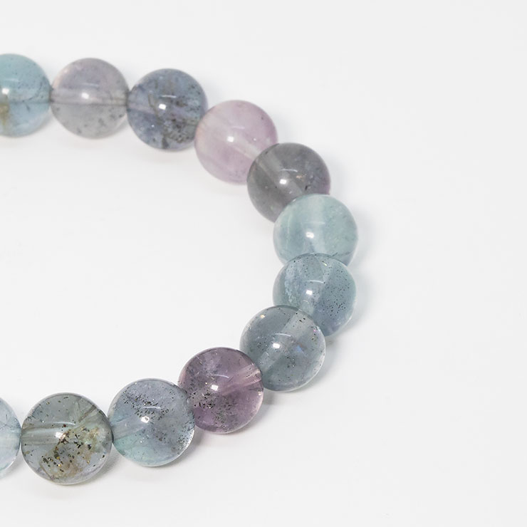 【一点もの】チャルコパイライトインフローライト8mm シンプルブレスレット